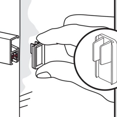 Cliprail Pro/Multirail end cap white (kopeeri)