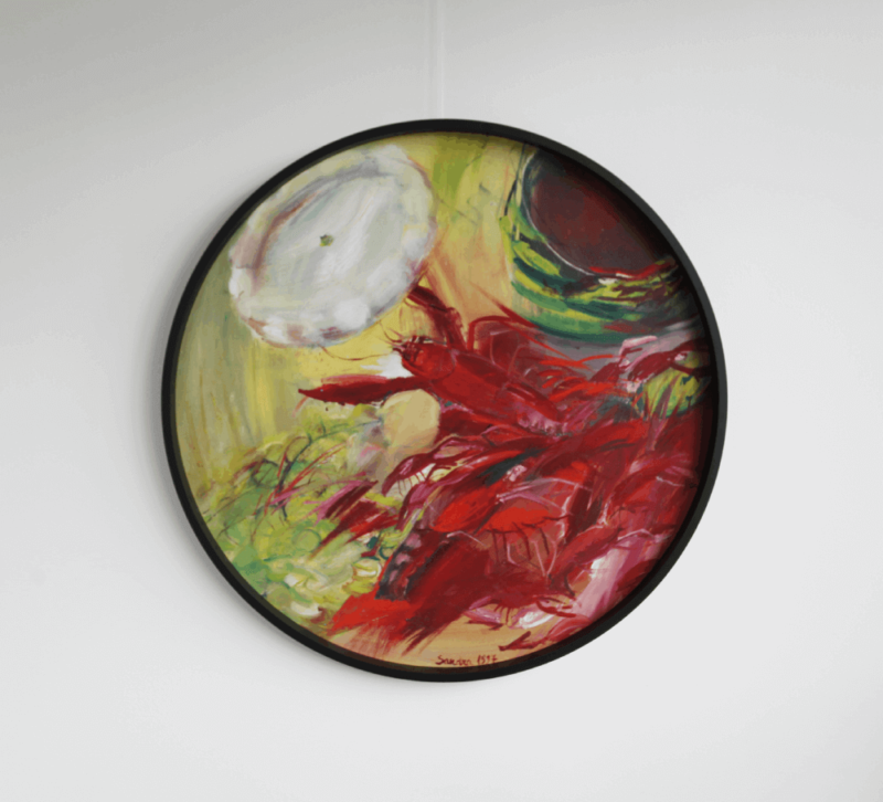 Round picture frame black narrow Ø 100cm - Image 3